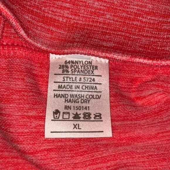 Itzon Womens Red High-Waist Seamless Shorts - XL - Picture 3 of 9